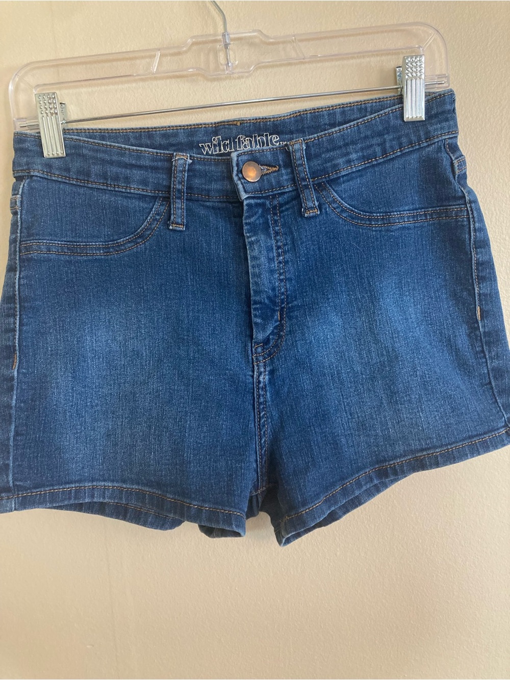 wild fable Dark Blue Denim High-Rise Jean Shorts